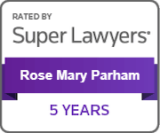 Rated by Super Lawyers Rose Mary Parham 5 Years